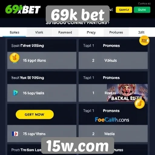 Promoções e bônus disponíveis em 69k bet